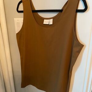 Chico's Tan Sleeveless Tank Top